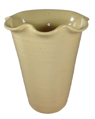 Eagle pottery fluted yellow - rd,