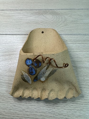 Artisan wall pocket vase - wall, pocket/vase